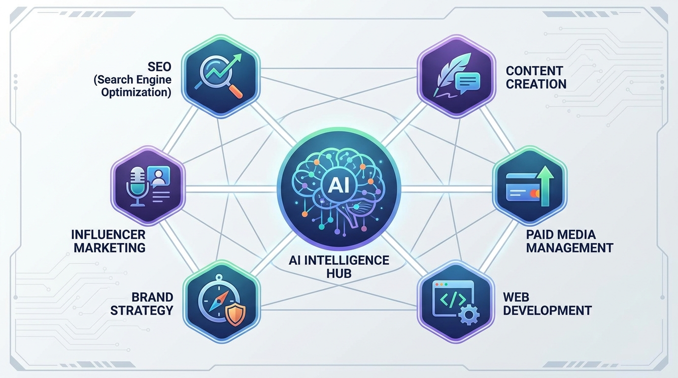 AI marketing agency NJ results dashboard