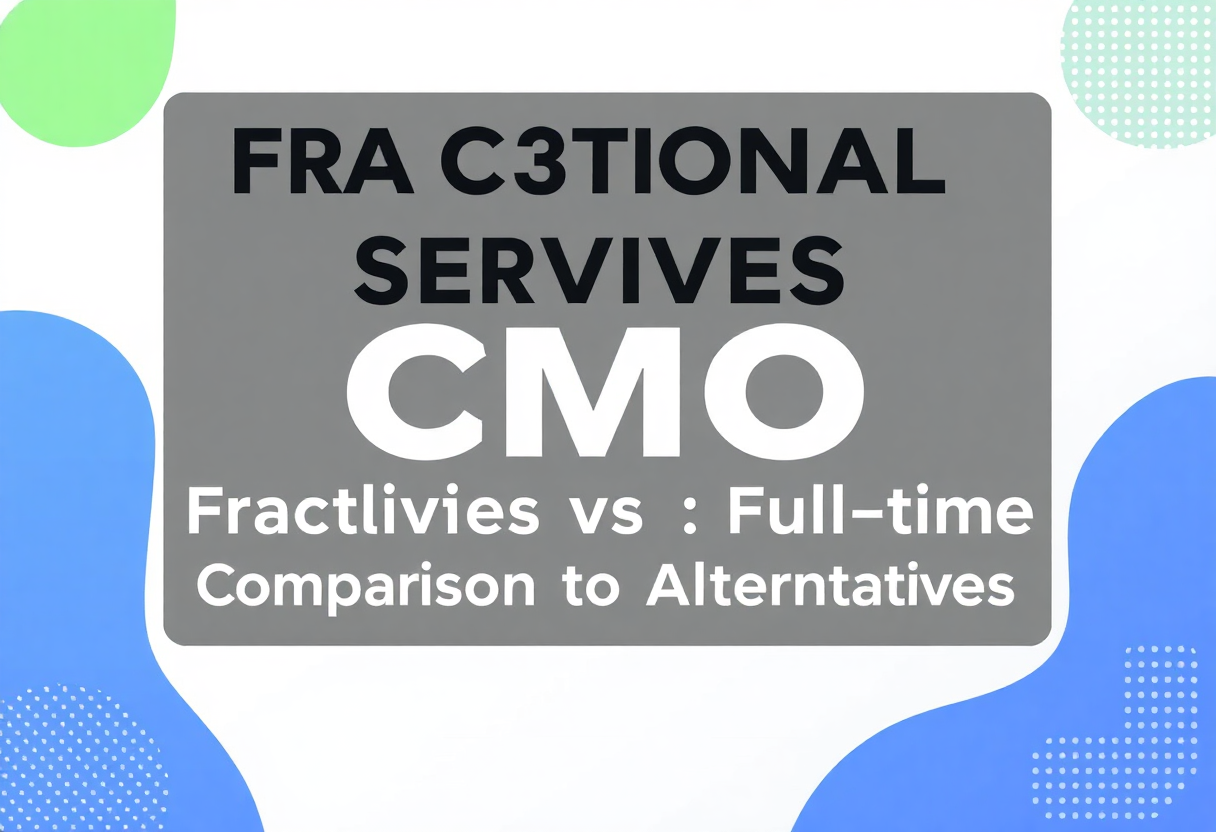 Fractional CMO Servives Vs Full- time Comparison to Alternatives