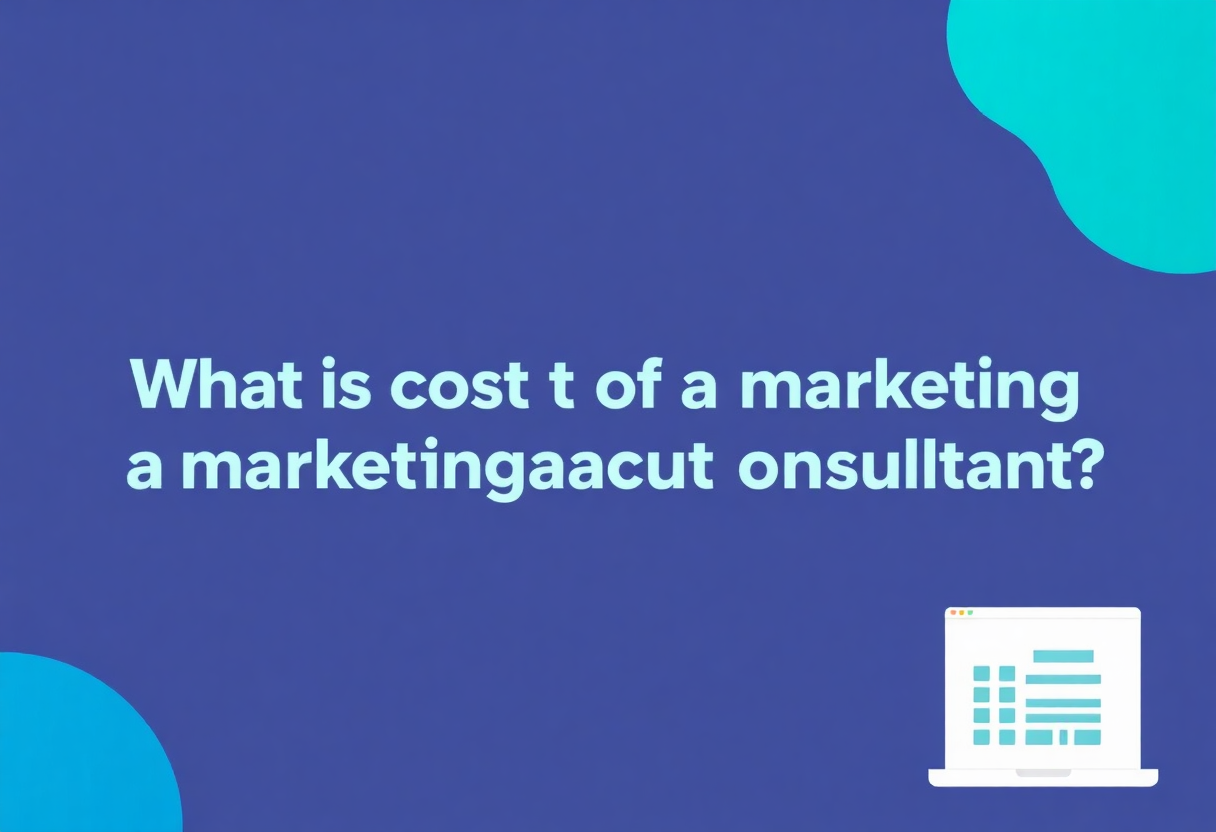What is the cost of a marketing automation consultant?
