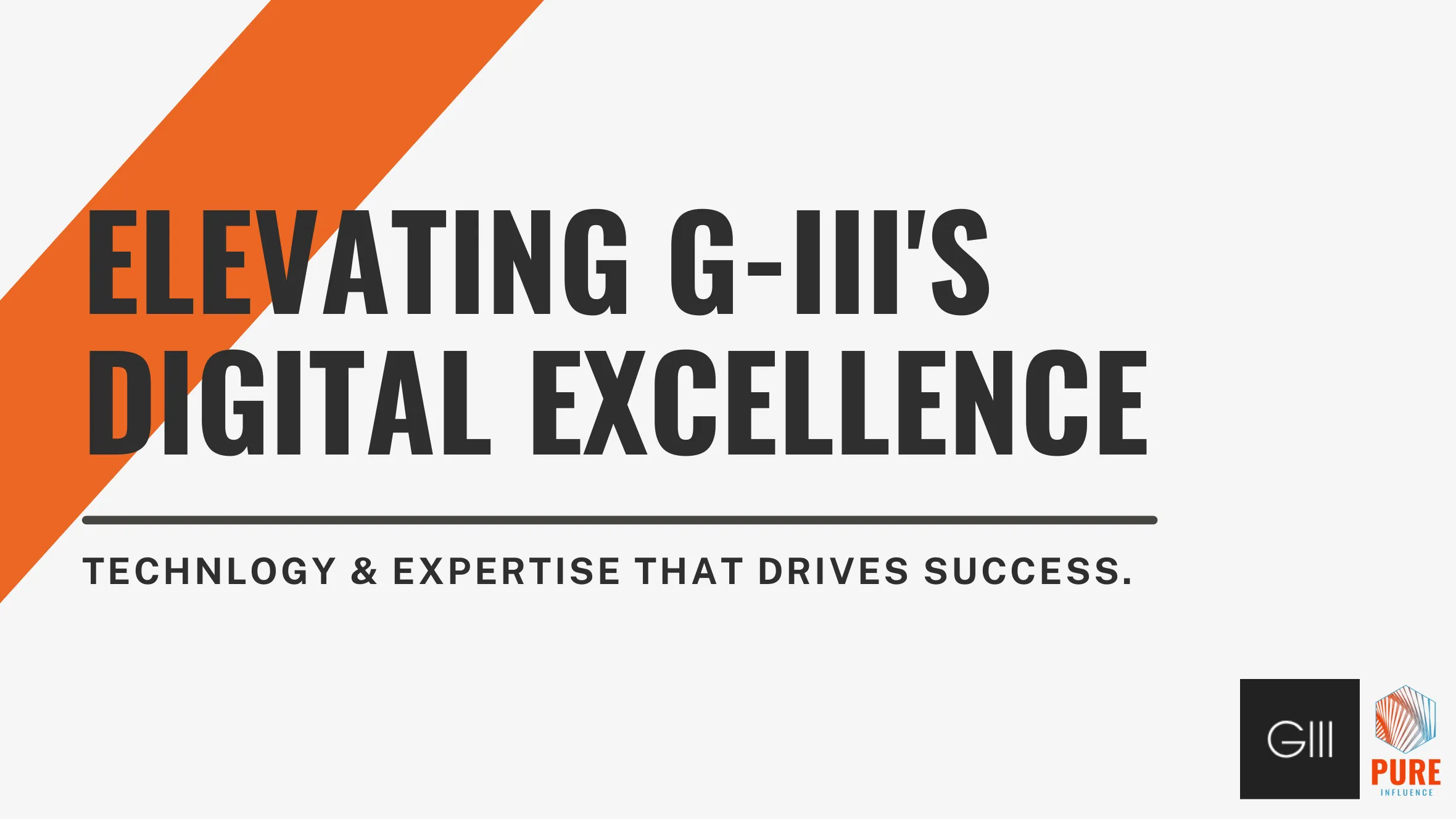 G3 Digital and E-Commerce pitch deck, cover page